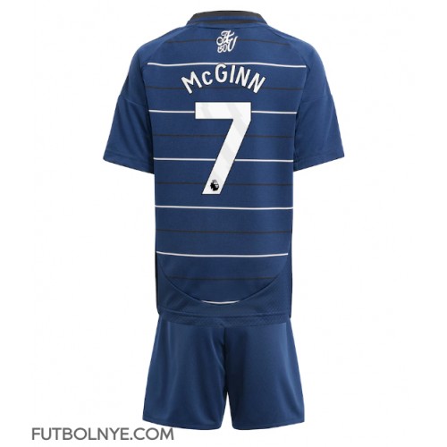 Camiseta Aston Villa John McGinn #7 Tercera Equipación para niños 2024-25 manga corta (+ pantalones cortos)